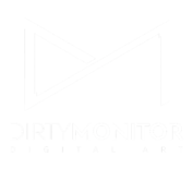 Dirty Monitor A6 K Members Logo White